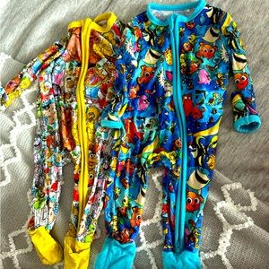 Sesame Street and Finding Nemo bamboo sleepers